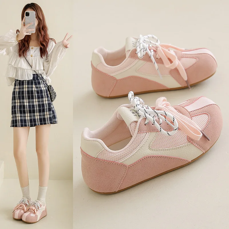 

2025 маленькие белые туфли, женские весенне-летние новые корейские повседневные кроссовки Ins для девочек и студентов, повседневная обувь на плоской подошве