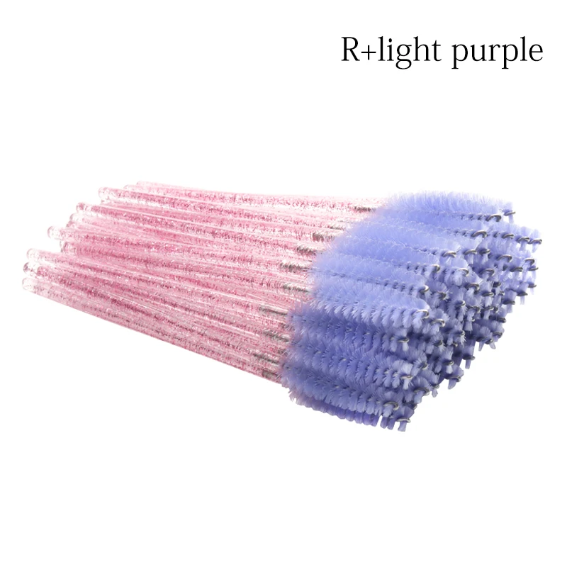 100/200 Stuks Wegwerp Kristal Wimperborstel Lash Extension Make-Up Kwasten Wenkbrauw Kam Mascara Applicator Microbrush Beauty Tool