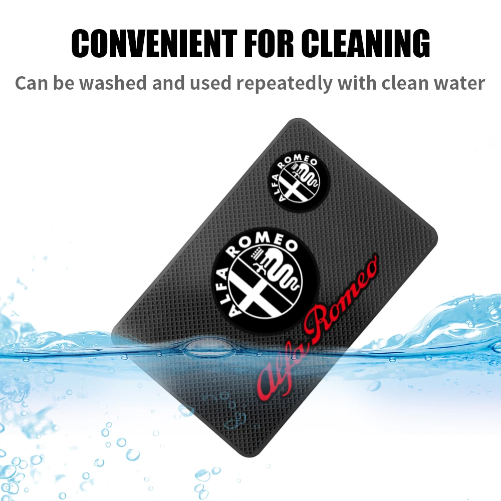 Car Dashboard Silicone Non Slip Mat Phone Holder Anti-skid Pad For Alfa Romeo 156 159 Mito Giulia Stelvio Giulietta Tonale TZ3