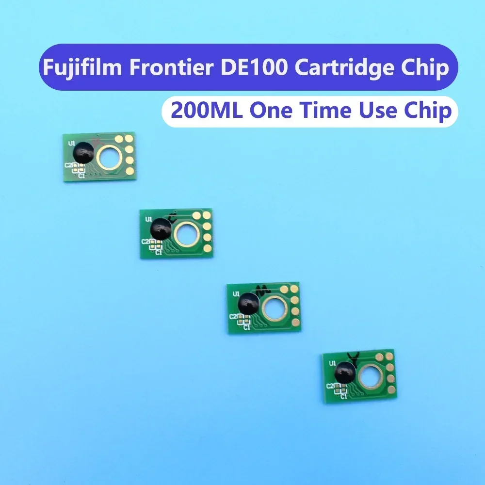 

DE-100 Disposable One time Use IC Chips DE100 Refill Ink Cartridge Chip Printer Cartridge Compatible with FUJI DE100 Plotter