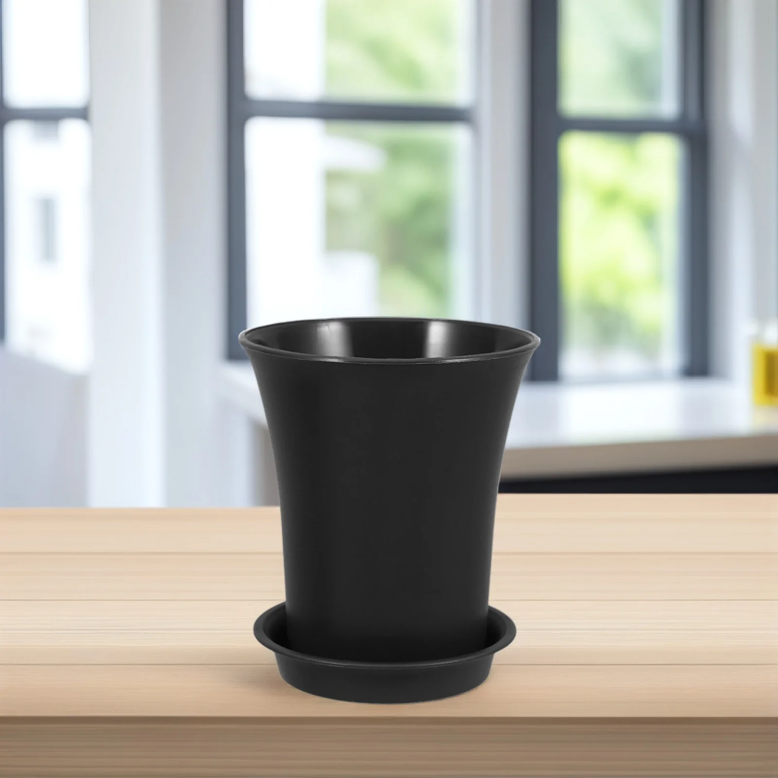 

10Pcs Plastic Flower Pots for Plants Indoor Small Nursery Pots with Trays Drainage Holes Garden Planters for Herbs and