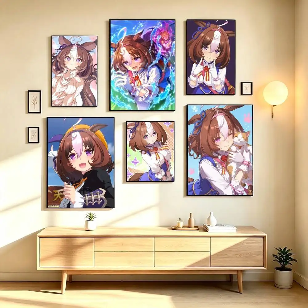 U-Umamusume Pretty Derby Meisho Doto  Poster High Quality Dorm Living Room Aesthetic Wall Decoration Painting Stickers Gift
