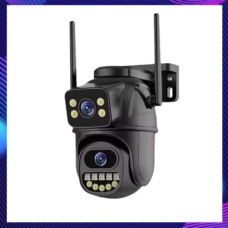 Video Surveillance 3MP WiFi Surveillance Camera Dual Lens 4X Digital Zoom AI Human Detect ONVIF Outdoor Security PTZ IP Cameras