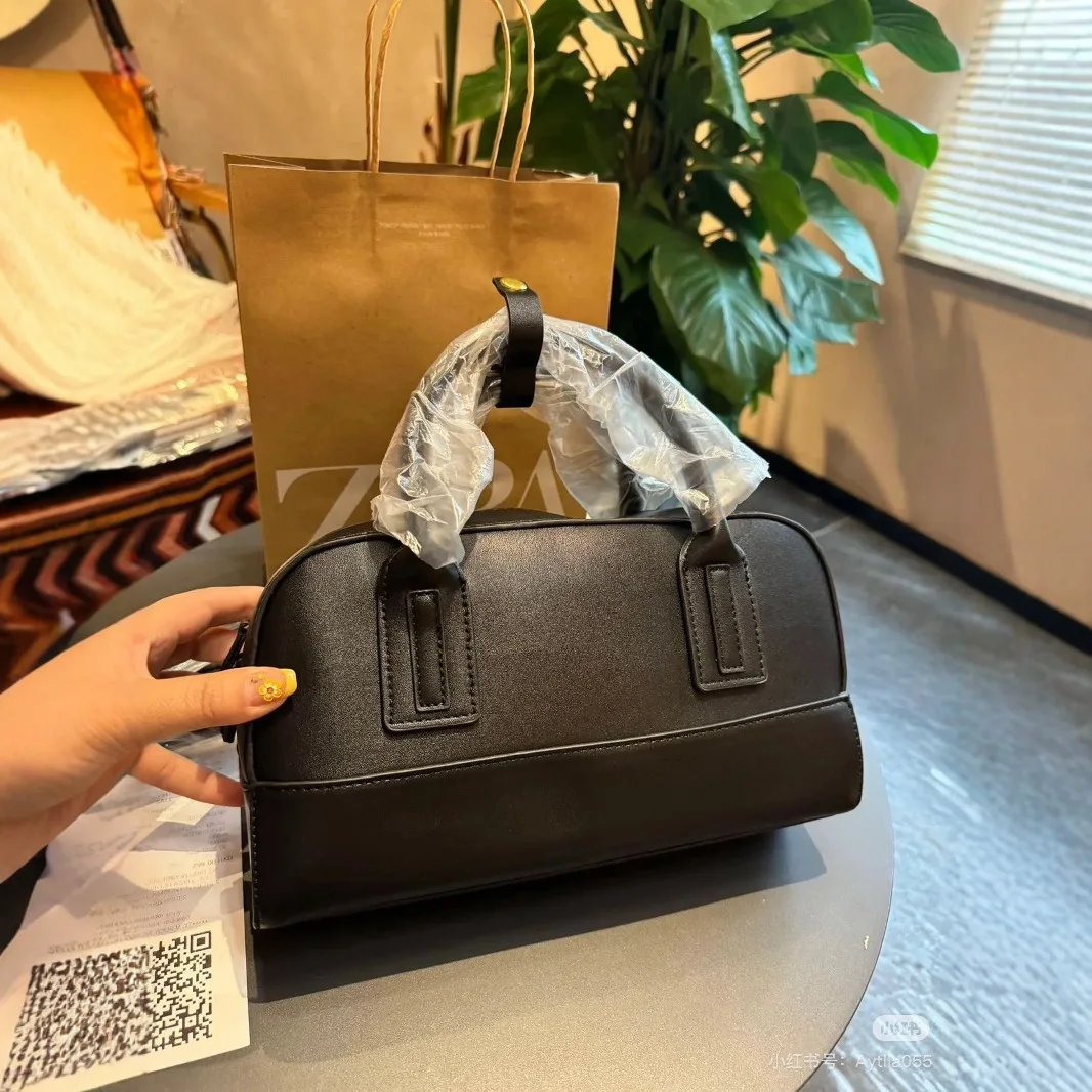 موضة حقائب بوسطن السوداء للنساء حقائب اليد عالية الجودة حقيبة كتف فاخرة مصمم حقائب نسائية 2025 جديد بولي PU المحافظ الجلدية #1