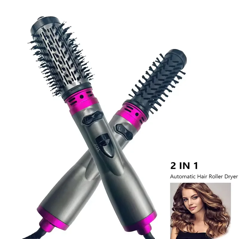 2In1 Hair Dryer Brush Hot Air Styler Straightener Comb Ionic Blow Dryer Brush For Salon Blowout Home Use Fast Drying Less Frizz
