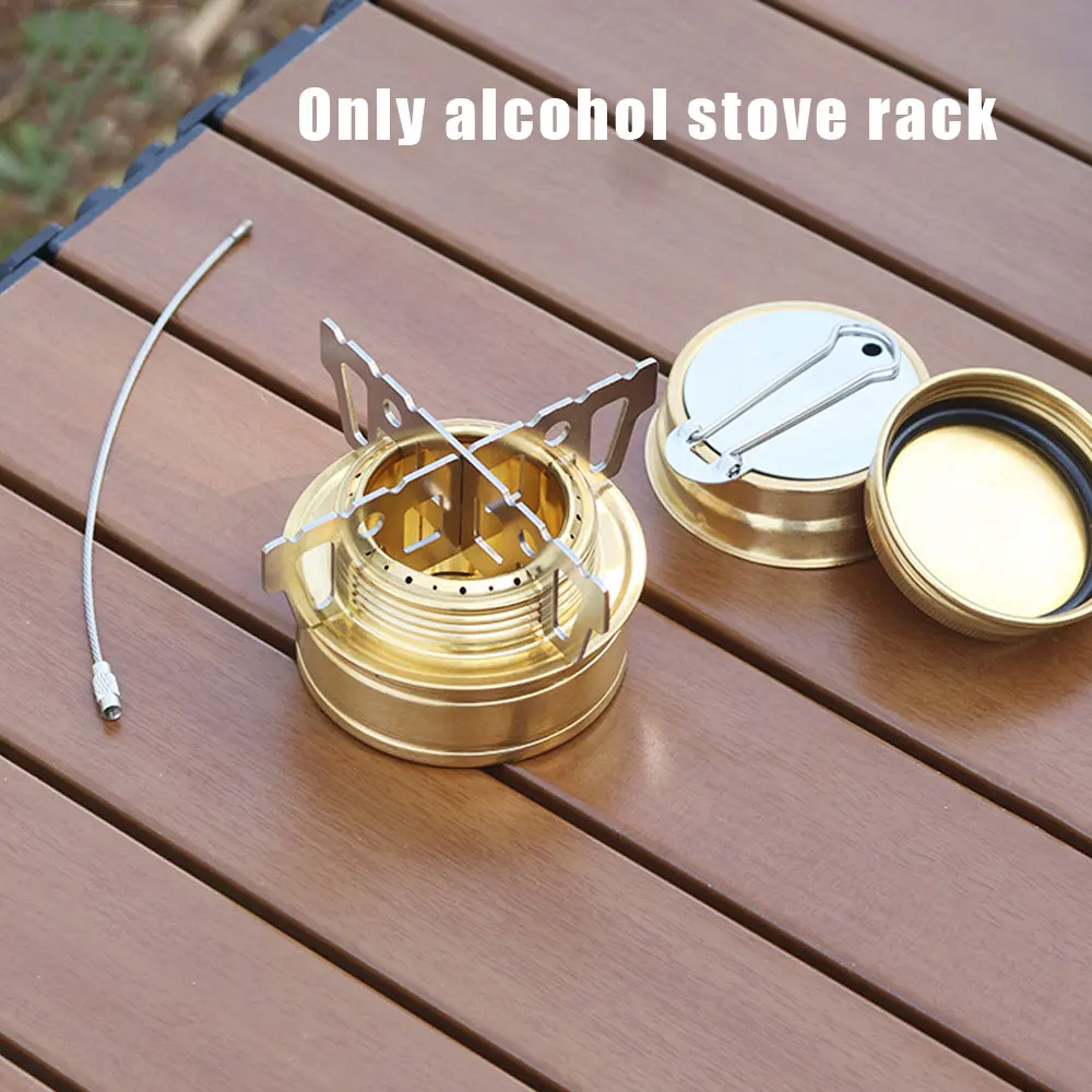 1Pc Outdoor Alcohol Stove Stand Rack Stainless Steel Camping Cookware Stove Cross Rack Camping Stove Stand Spirit Burner Base