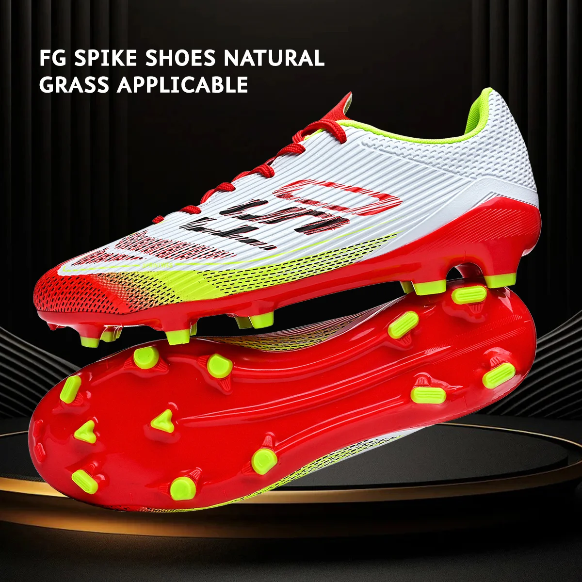 Adult AG FG Firm Ground Soccer Boots Wear Resistant Football Cleats Shock Absorption Comfort Footwear for Lawn Matches
