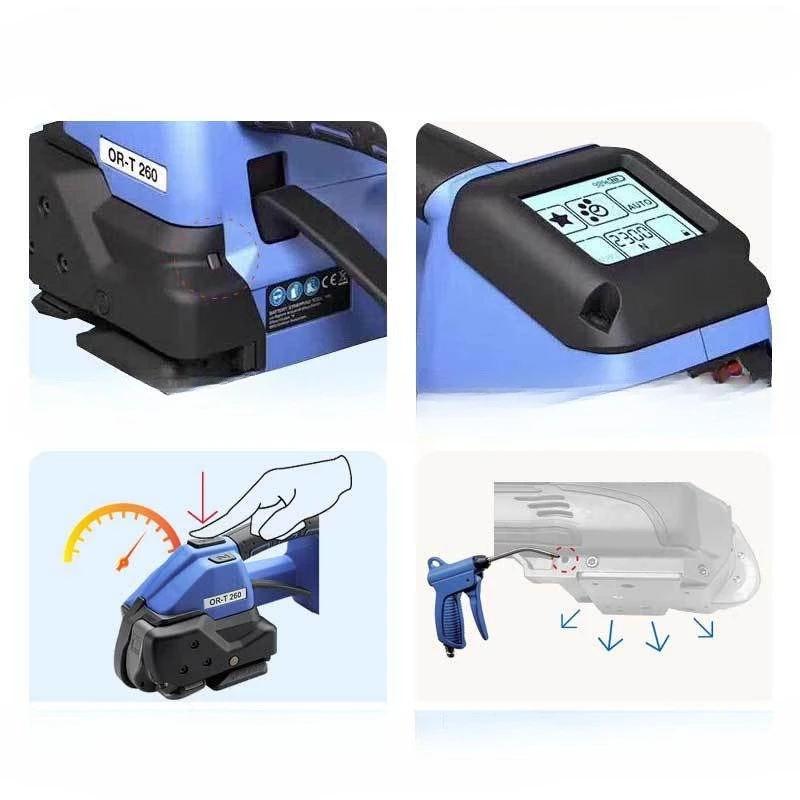 Hand‑Held Automatic Strapping Machine, ORT‑130/260/450 Electric Plastic Steel Belt Baler for Logistics Packing