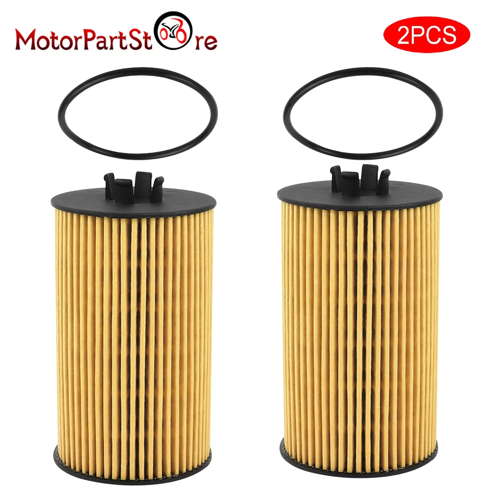 2pcs Oil Filter for Chevy Cruze Colorado Aveo Sonic Malibu Trax Canyon Equinox GMC Canyon Terrain Buick Cascada Encore 1.4L 1.6L