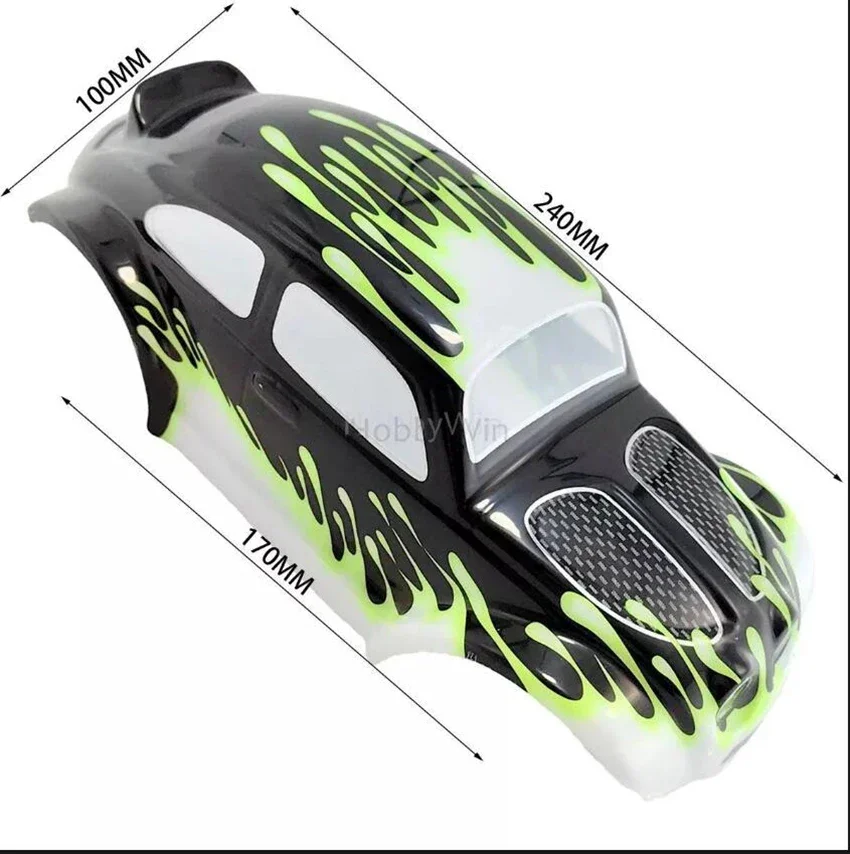 HSP parte 68082 carcasa de carrocería de coche trepador para camión a escala HiSpeed HiMOTO 1/18 94680 RC