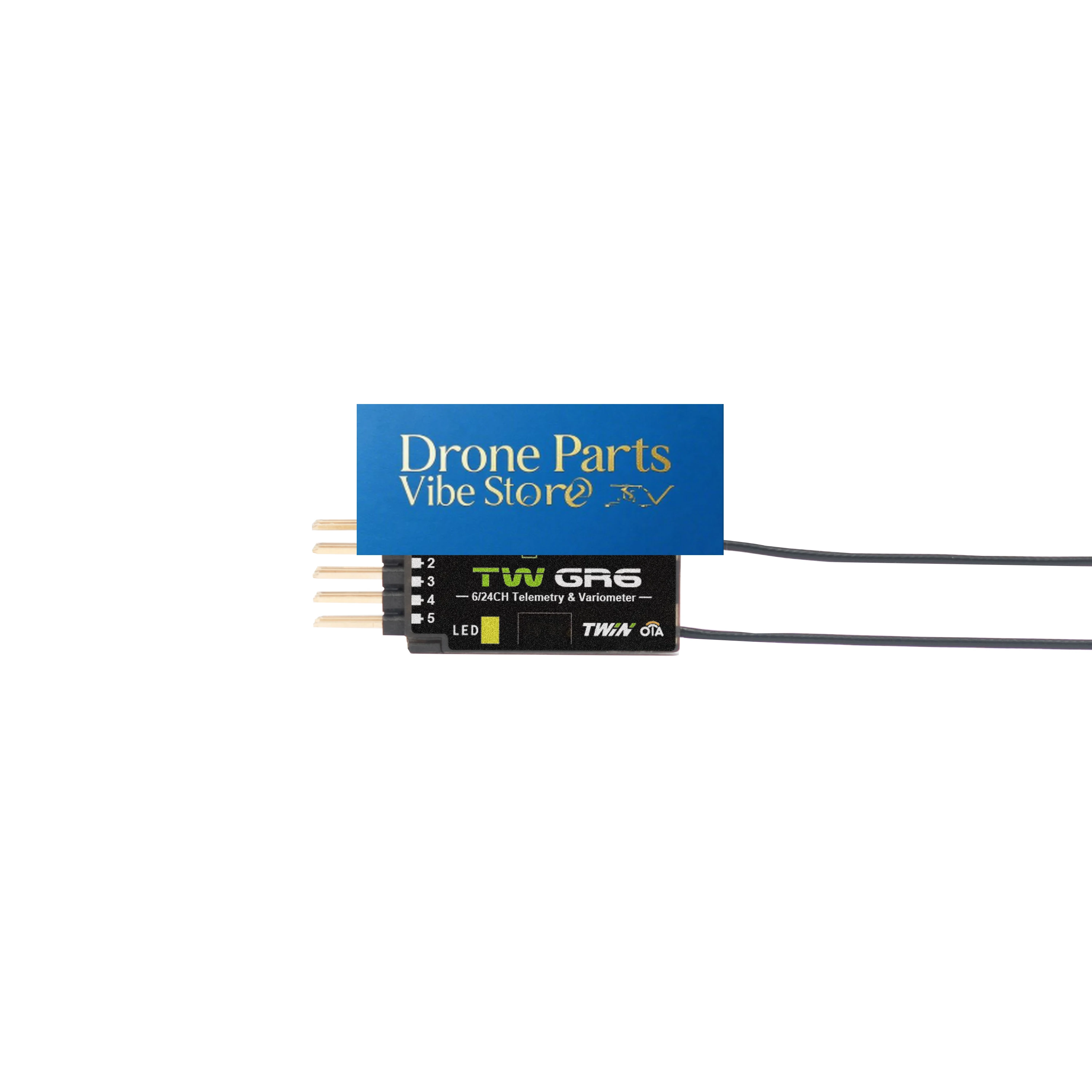 Drone Parts FrSky TWGR6 Dual 2.4G Receiver With TW Protocol, SBUS/PWM Output, Telemetry Support & 4ms Race Mode For RC Gliders R