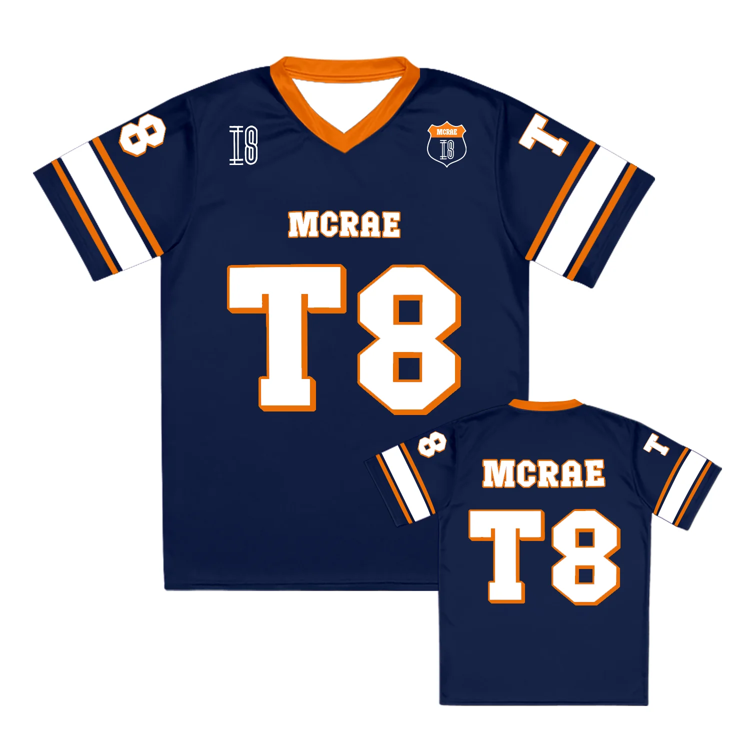 Tate McRae Jersey 2025 Spring/Summer Men's and Women's Sportswear T8 McRae Football Jersey V-Neck T-Shirt y2k Top New image 5