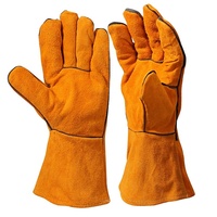 Men Work Gloves Soft Cowhide Driver Hunting Driving Farm Garden Welding Security Protection Safety Mechanic Glove