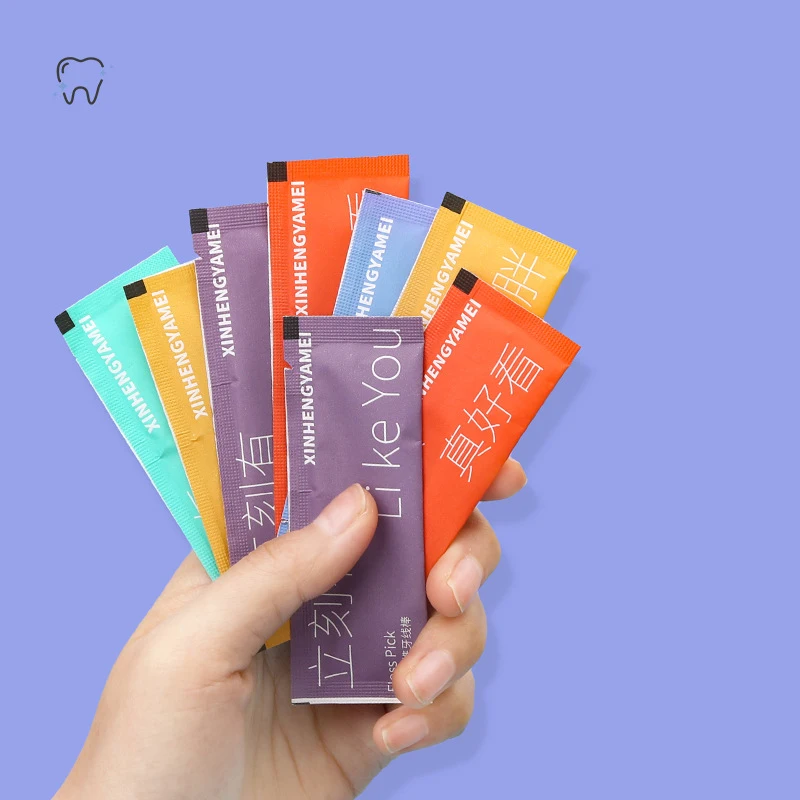 Chỉ Nha Khoa Phím 100 Số Đếm, Riêng Biệt Bao Bọc, Chỉ Túi Duy Nhất, Du Lịch Chỉ Nha Khoa, unflavored Floss Picks Với Giá Đỡ