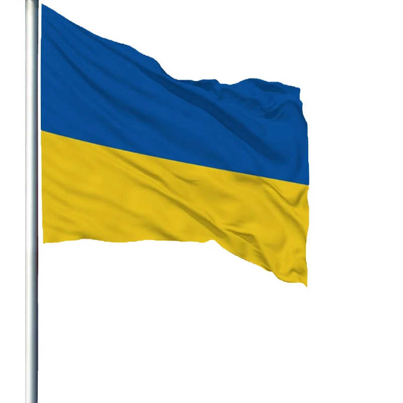 5 Pcs/lot Ukrainian National Flag 90x150cm Ukraine National Flag wholesale