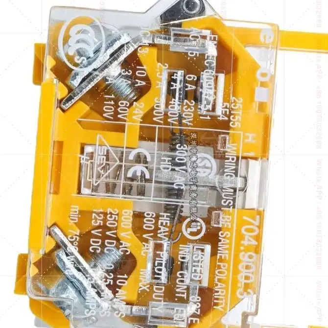 704.900.3 Push‑Button Switching Element 2NO Silver Contact 500V 10A Industrial Accessory
