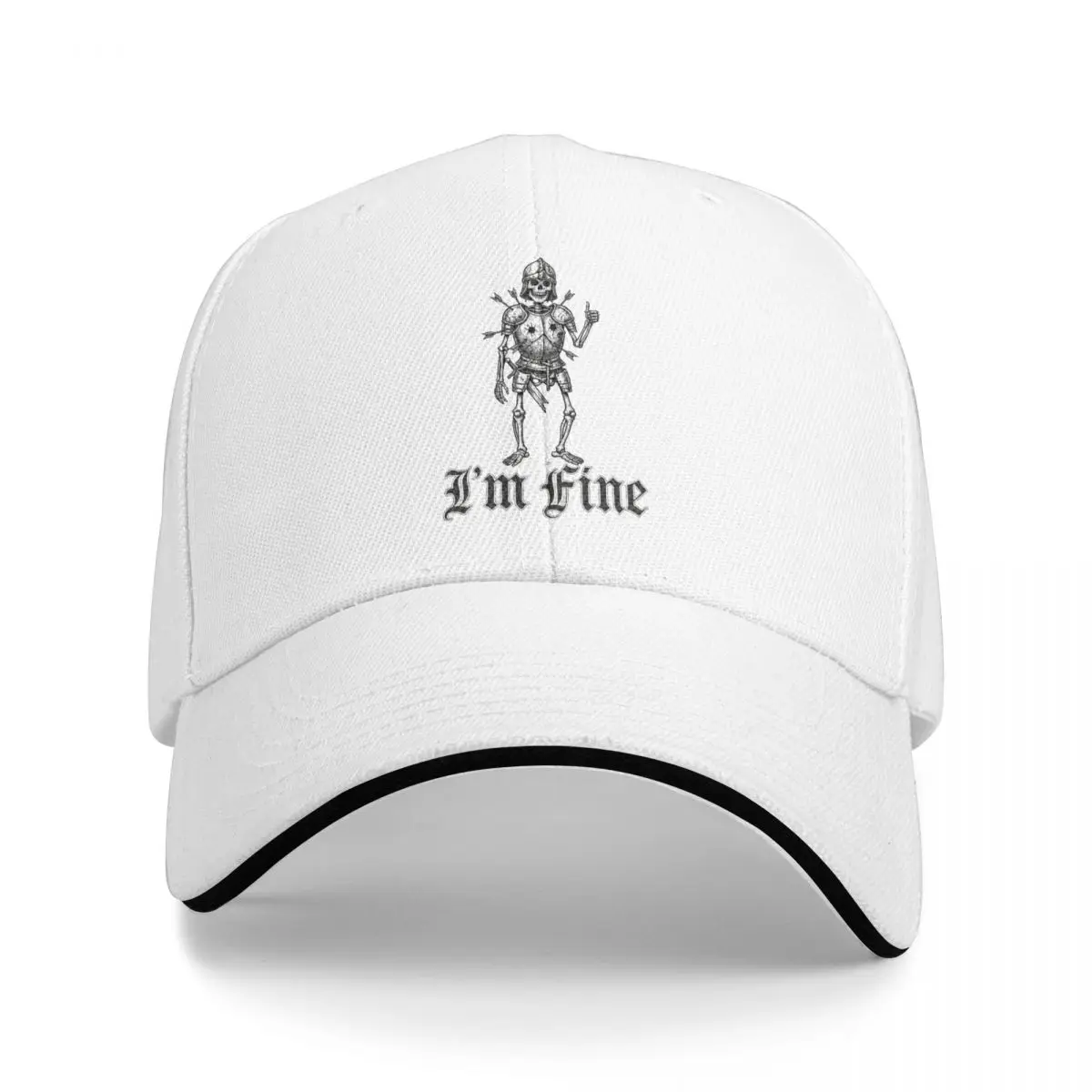 Baseball Caps I'm Fine Medieval Soldier Art Funny 2026 Customized Female Male Sport Spring Caps