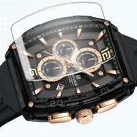 Marca NAVIFORCE, relojes deportivos militares de alta calidad para hombres, relojes de cuarzo 50m, correa de silicona resistente al agua, relojes originales con fecha para hombres 2025