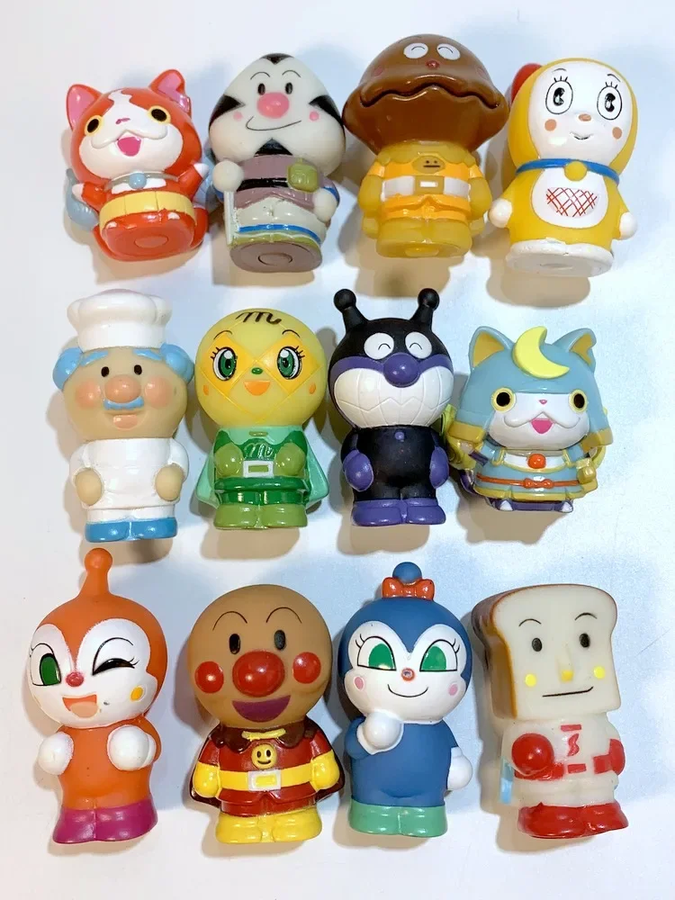 Anpanman Action Figure Anpanman Currypanman Baikinman Dokin-chan Melonpanna Shokupanman Cartoon PVC Model Desktop Ornament Toys