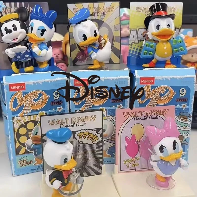 

Genuine MINISO Disney Blind Box Donald Duck Cover Model Series Doll Collection Ornaments Mysterious Surprise Children's Toy Gift