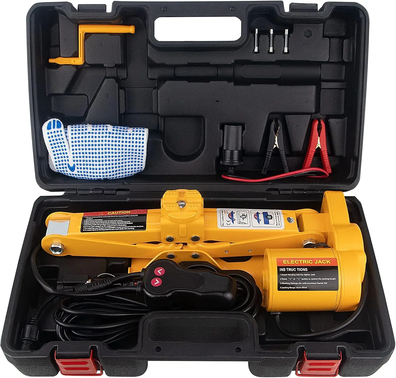 

3 Ton Electric Car Jack with Remote Control, Automatic Lifting for Sedans, Emergency Roadside Kit