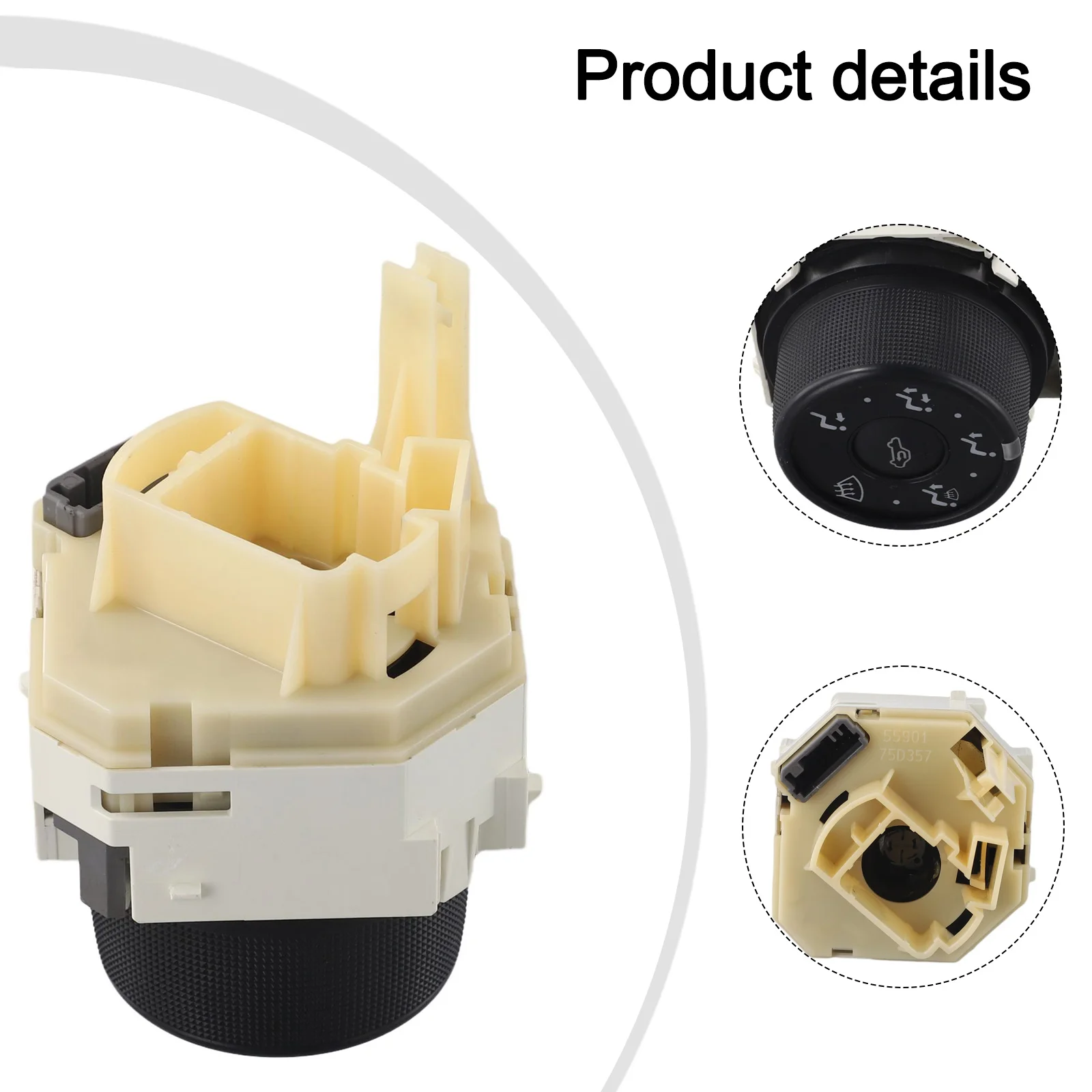 لتويوتا كورولا 2009-2013 اكسسوارات السيارات مقبض تكييف الهواء التثبيت المباشر سهلة التركيب الملحقات العملية #5