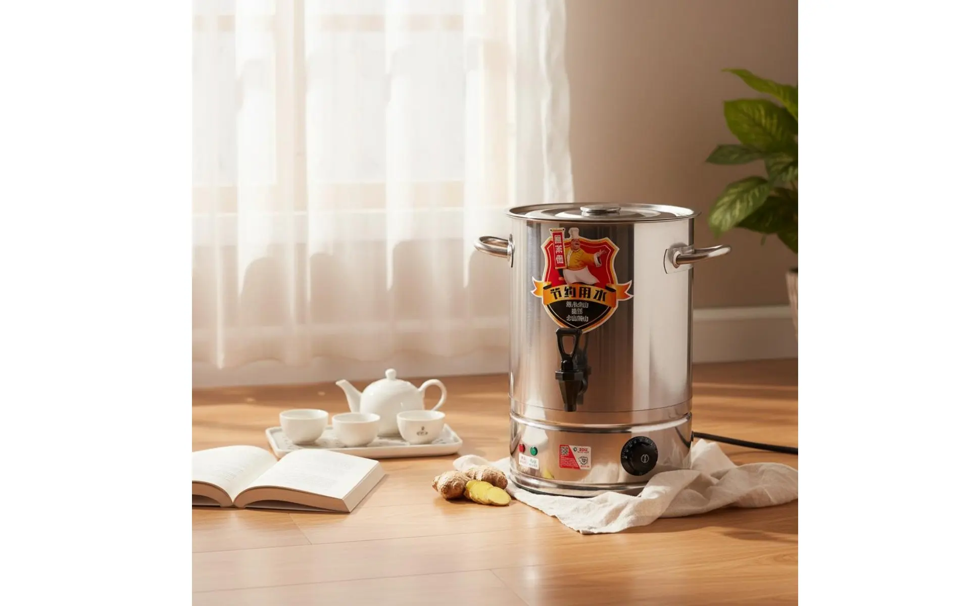 Electric Hot Water Urn Keep Warm Function Professional Water Boiler Professional Insulated Urn Dry-Boil Protection for Catering Electric Hot Water Urn Keep Warm Function Professional Water Boiler Professional Insulated Urn Dry-Boil Protection for Catering
