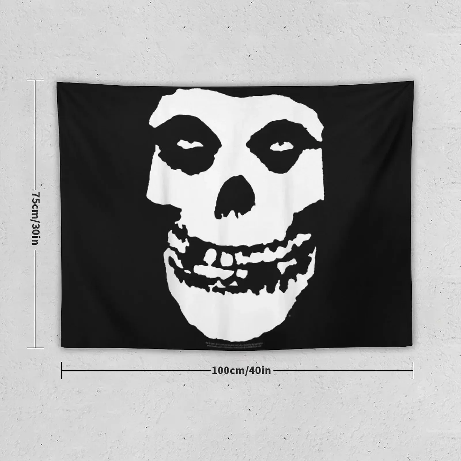 Mens Misfits Fiend Skull Tapestry Wall Art Wall Decorations Tapestry