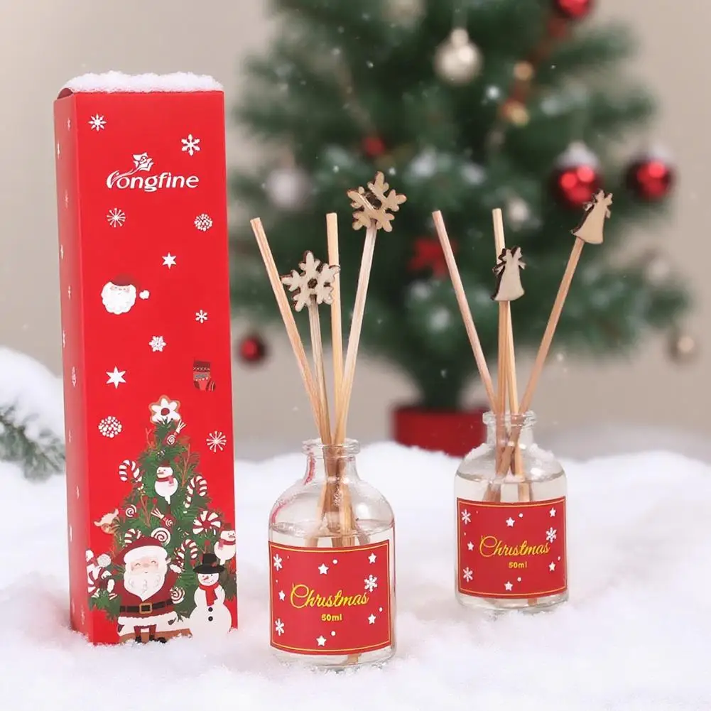 50 مللي عطر منزلي عديم اللهب عيد الميلاد الروائح فواحة عطور مع ريد سيدار الفانيليا المعطرة زيت طبيعي ديكور المنزل #5