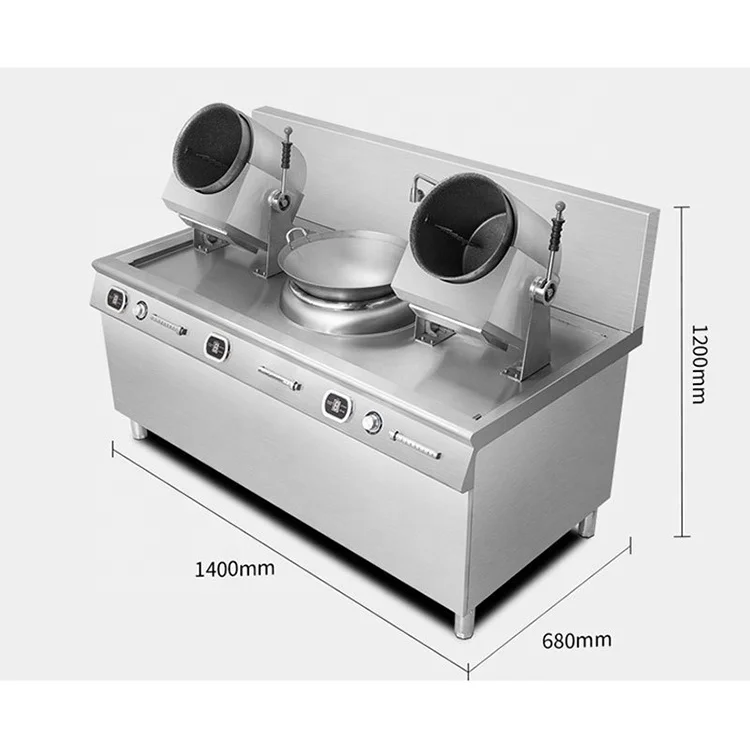 Multifunctional Restaurant Stir Fry Wok Fried Rice Electric Cooking Robot Rotating Fried Rice Robot Cooker
