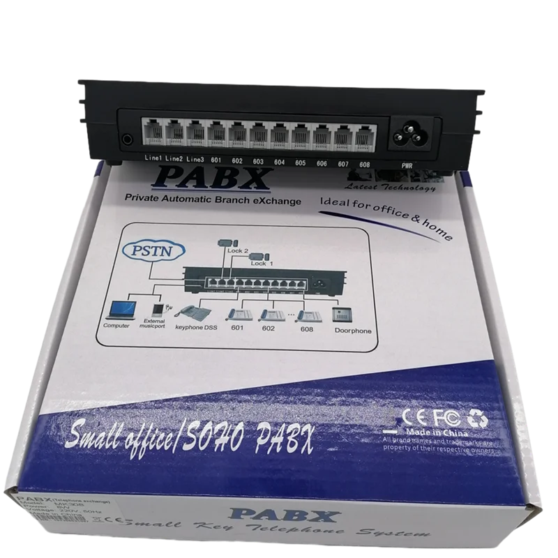 Imagem -02 - Vintelecom-mini Sistema Telefônico Pbx Pabx Mk308 Fábrica China Recém-projetado