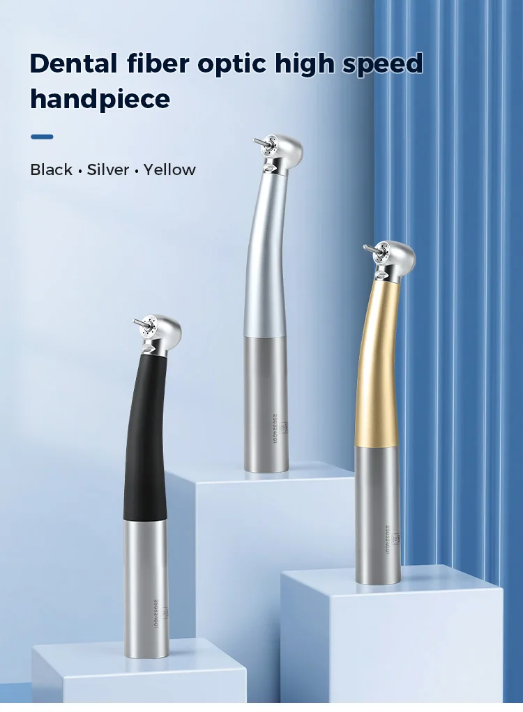 AZDENT Dental LED-Faseroptik-Hochgeschwindigkeits-Handstück, passend für KAVO Standardkopf, 4-fach Wasserspray, Keramiklager, Druckknopf-Werkzeug – Detail 1