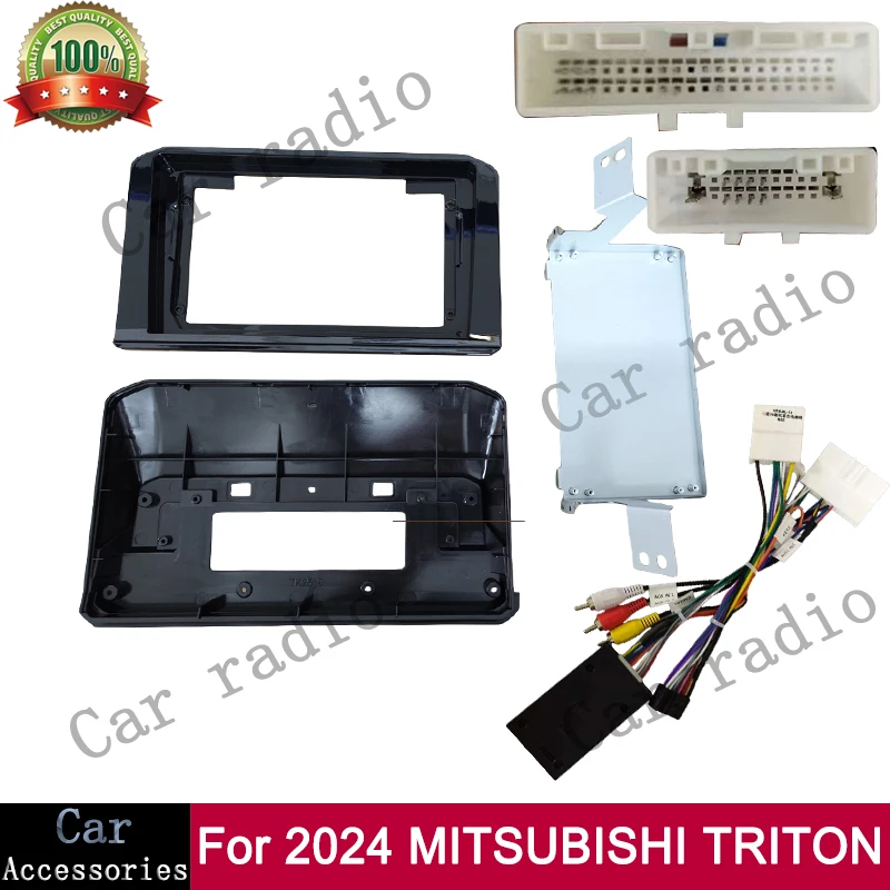 9 Inch For 2023+ MITSUBISHI TRITON Car Android Radio Stereo Player Frame Head Unit Fascia Panel Dash Board Cover Casing