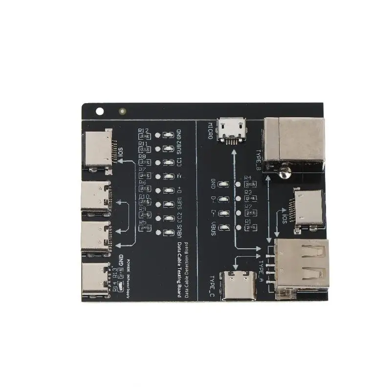Module de test de câble d'interface multifonctionnel T5, carte de détection de ligne de données USB Type-C pour test de continuité des fils