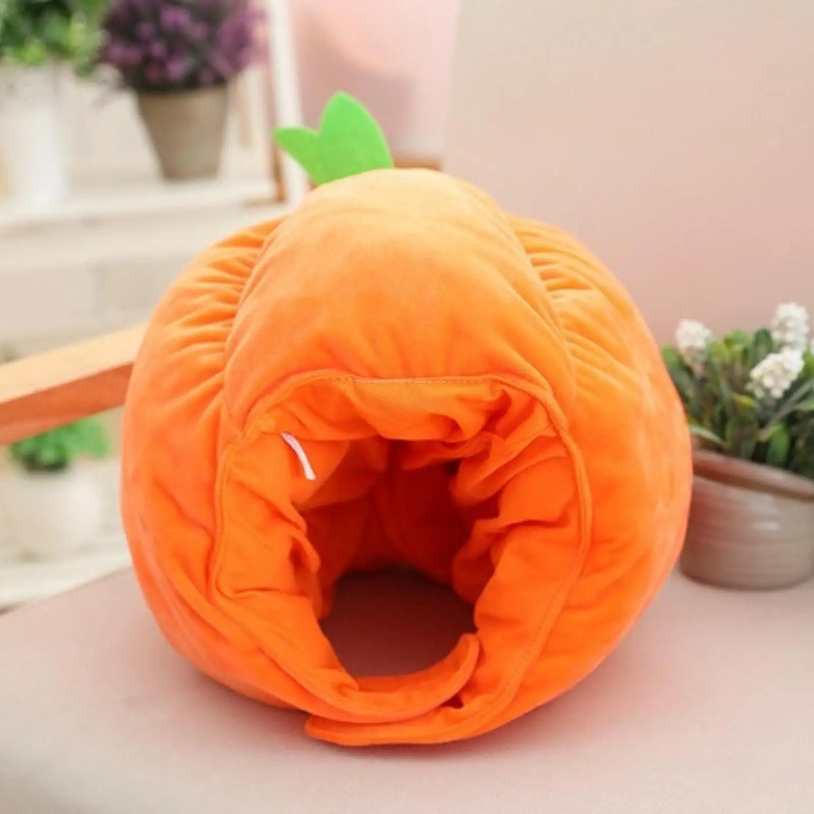 Stuffed Pumpkin Shaped Headgear Hat Lightweight Costume Prop for Festivals Party