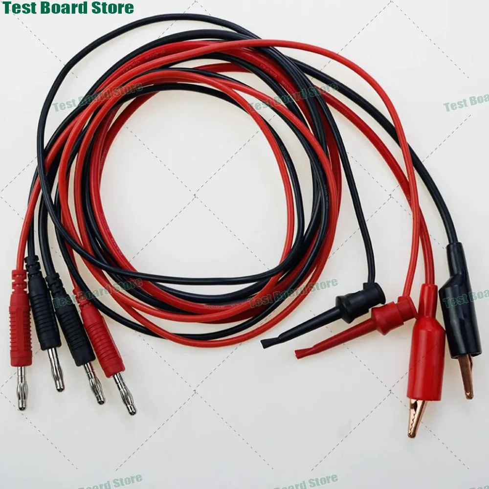 

2pcs Banana Plug to Crocodile Clip Multimeter Test Lead Cable Test Pin Probe Multimeter Electronic Test Tool