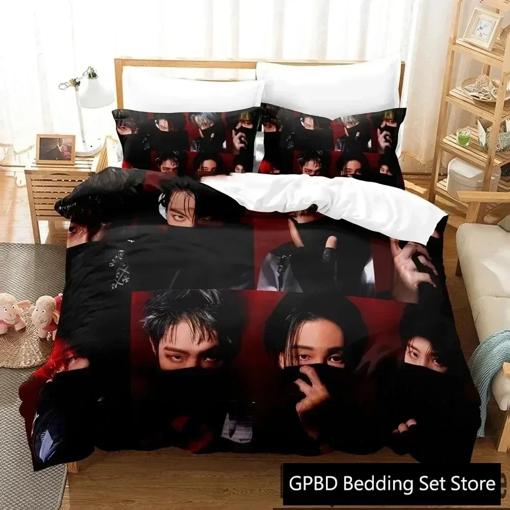 Luxury New 3D Print The World Ep.fin Will ATEEZ Bedding Set Duvet Cover Bed Set Quilt Cover Pillowcase Queen Boys Adult Bedding