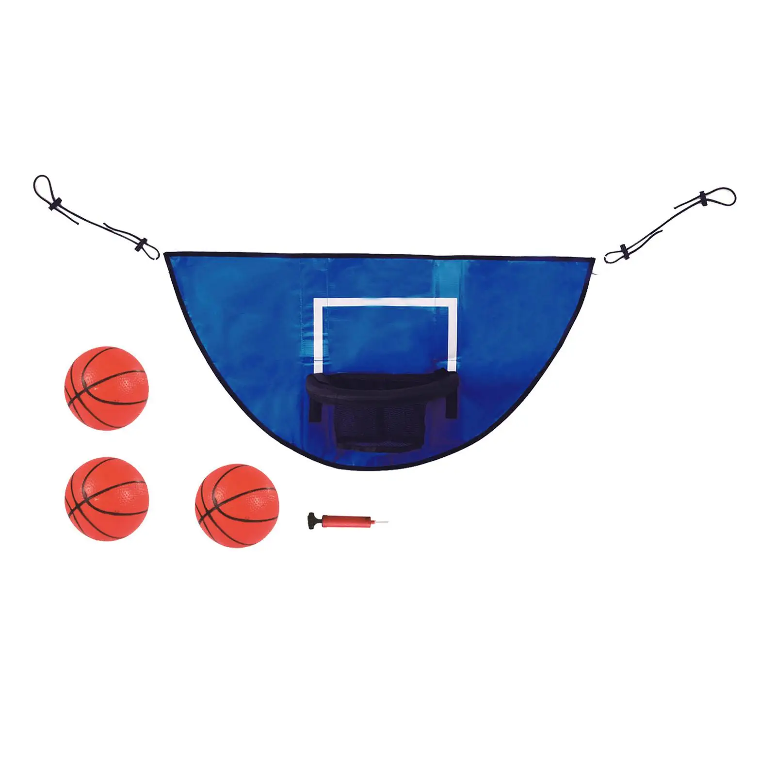 

Mini Trampoline Basketball Hoop for Outdoor with Mini Basketballs Kids Trampoline Attachment Accessory Basketball Rack