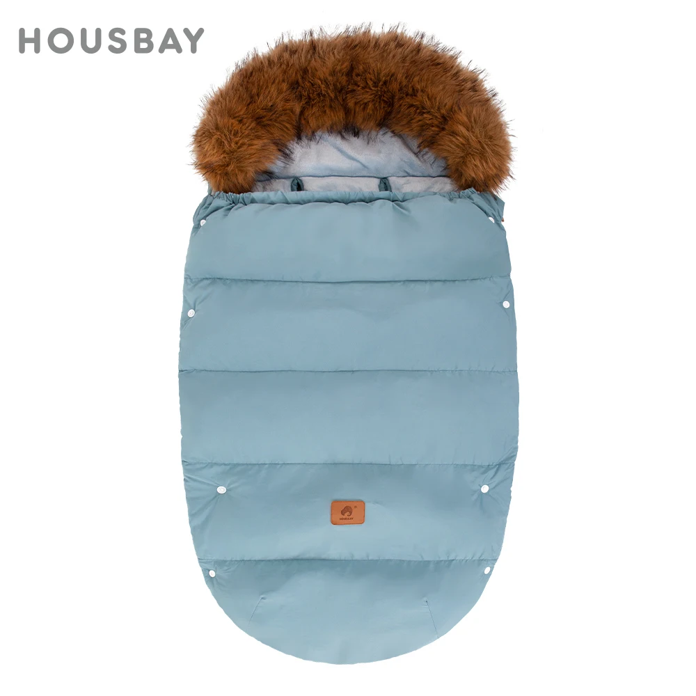 

Winter Footmuff In Baby Stroller Universal Stroller Accessories Windproof Warm Pram Envelope Carriage Sack Turquoise 105Cm