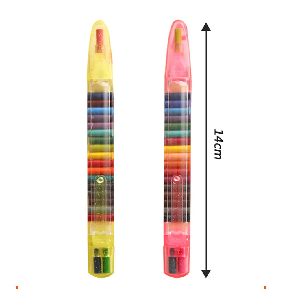 어린이 DIY 컬러 크레용, 20 가지 색상 코어, 미술 학습 문구 도구, 가정 학교용