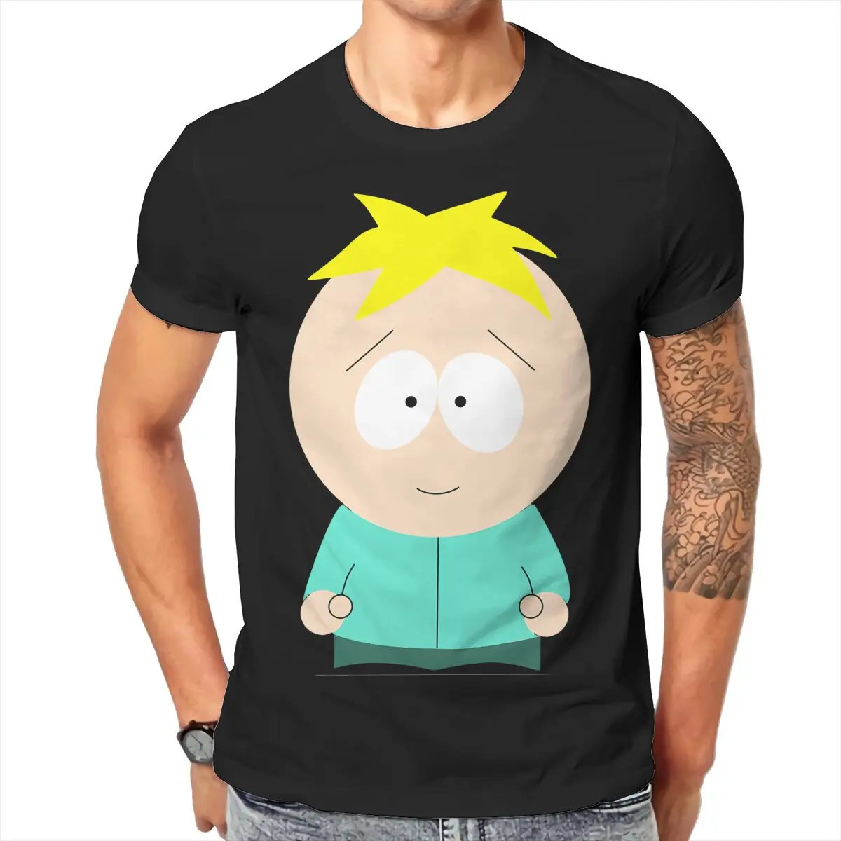 Men Butters Stotch T-Shirt Fashion Style S-southpark Theme Hipster Ofertas O Neck Graphic Tshirt