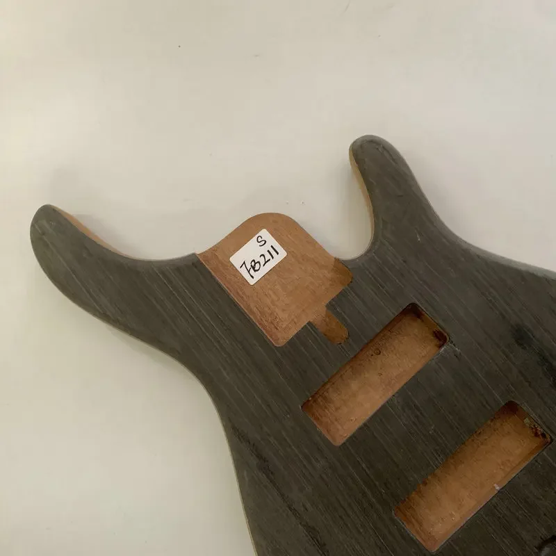 FB211 Jazz Bass 5 or 6 String Version Active Electric Bass Body Unfinished with Damages  for Replace Right Hand DIY Parts