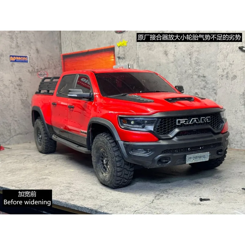 Adattatore esagonale per mozzo ruota CNC allargato da 8 mm per KM Dodge Ram 1500, KM Ford F150 Raptor, KM Tank 300 1/8 RC Crawler Parti di aggiornamento