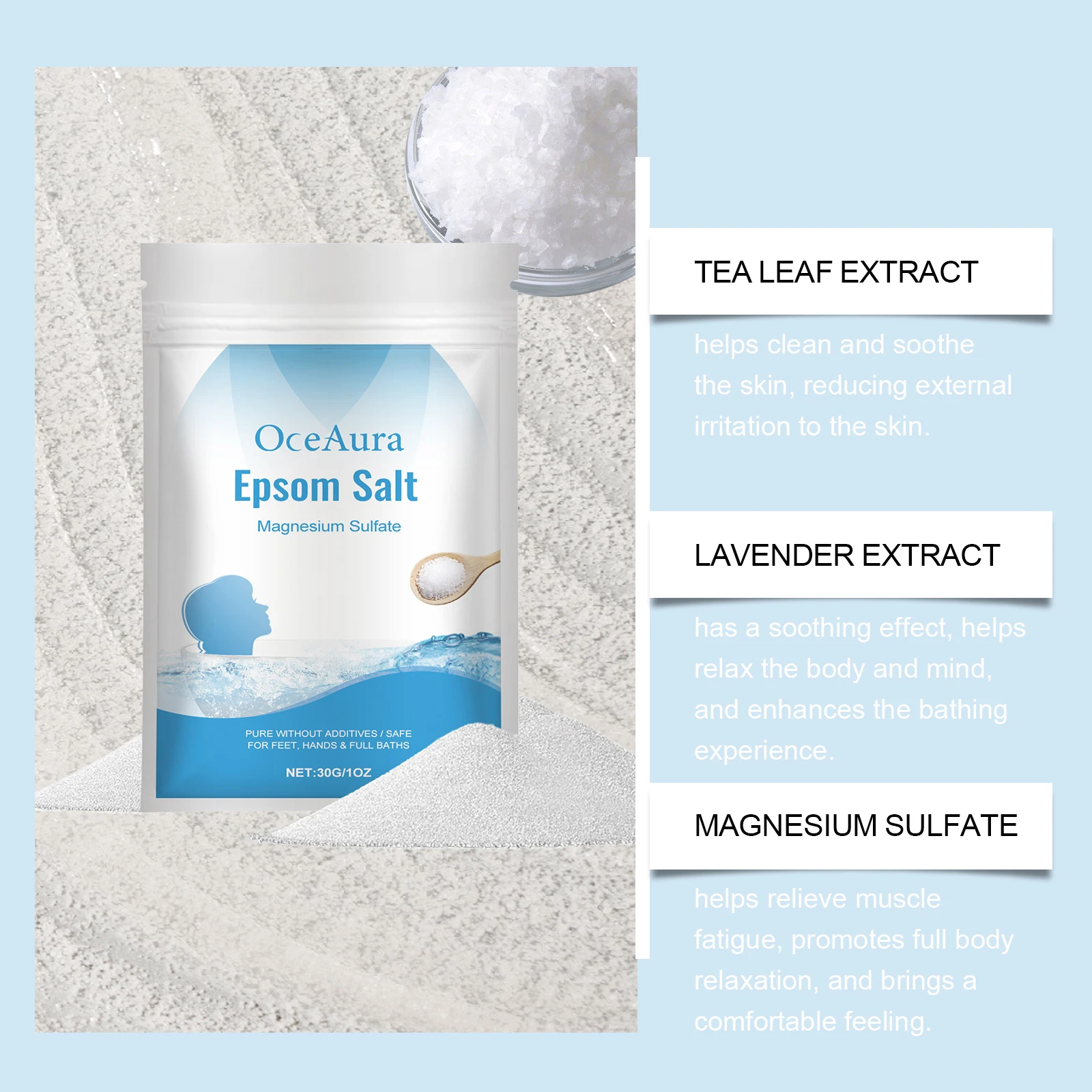 Epsom-Salz mit Blasen für das – Bath Salts Magnesium Bewertung und Preis
