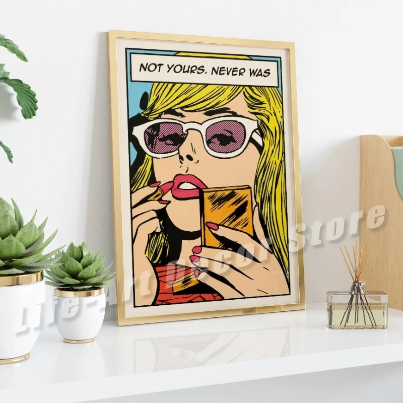 Pop Art Comics Illustration Vintage Posters and Prints Canvas Paintings Wall Art Picture for Living Room Home Decoration