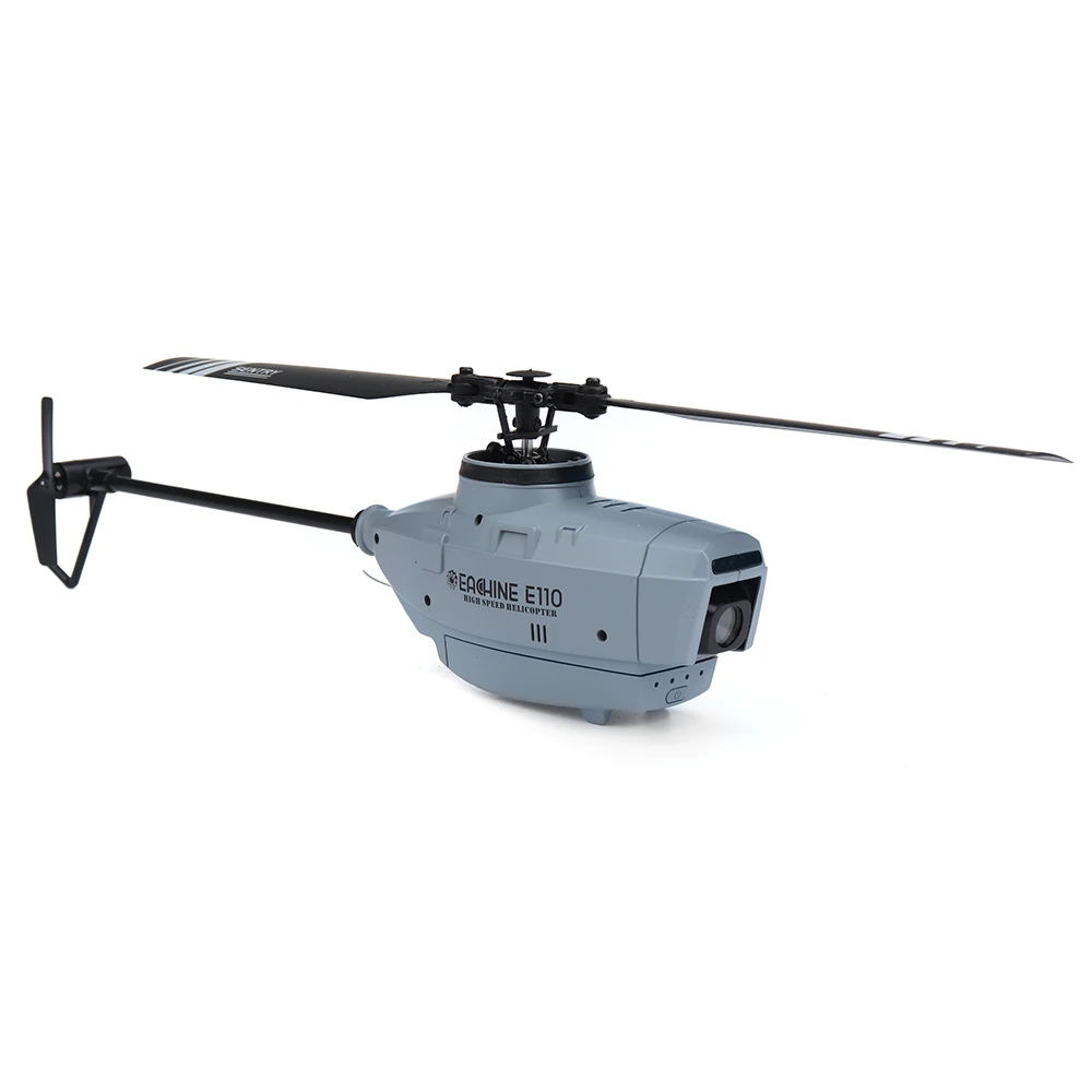 Eachine E110 RC Helicopter 2.4G 6-Axis Gyro 720P HD Camera Optical Flow Localization Flybarless Scale RC Drone Helicopter RTF