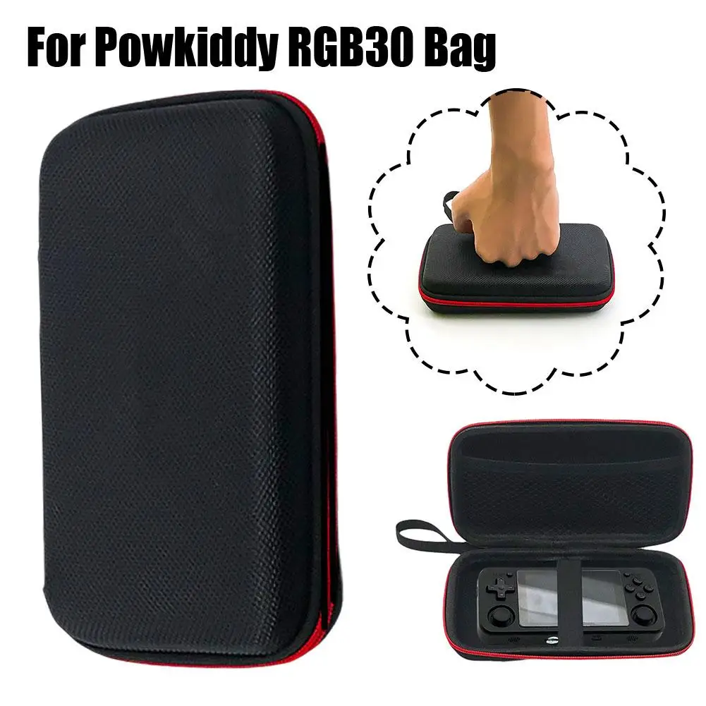 

Carrying Case for Powkiddy RGB30 ANBERNIC RG405V RG35XX H Handheld Game Console Storage Bag EVA Nylon Zipper Bag P5R3