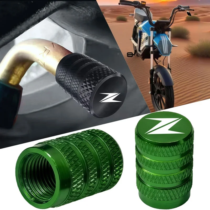 For KAWASAKI Z Z400 2019 Z900 Z1000 Z800 Z750 Z300 Z650 Motorcycle aluminum alloy accessories, tire valve cover accessories