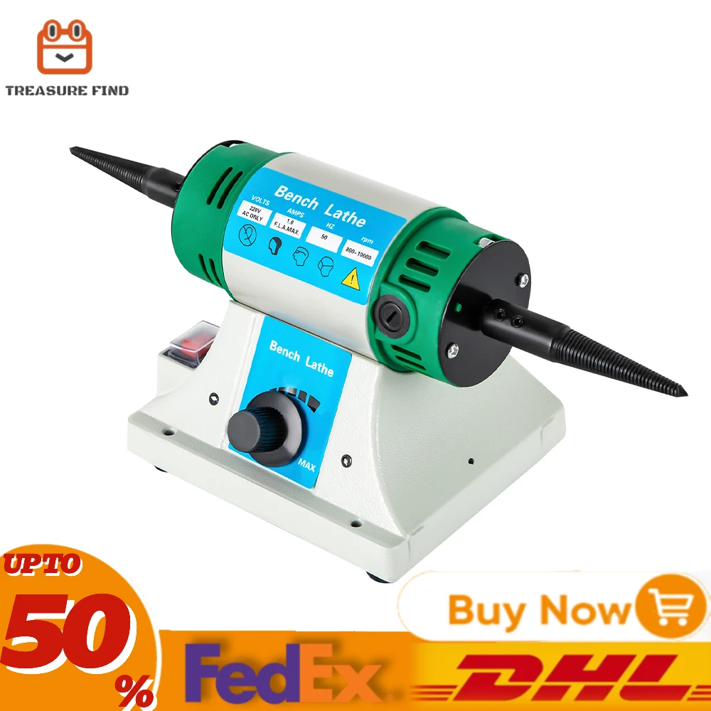 Máquina de Polimento Desktop Torno Máquina de Moagem Jóias Metal Jade Mesa Ajustável Velocidade Variável Ajustável