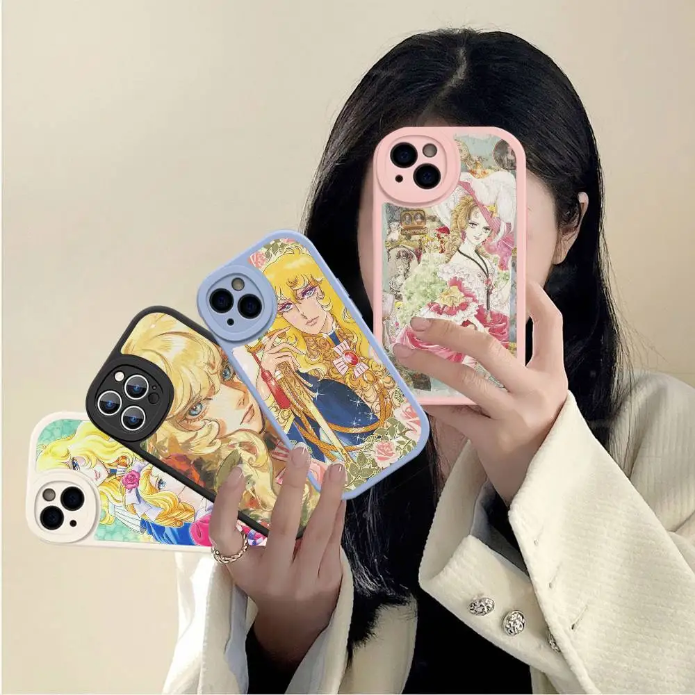 

Classic Anime The Rose Of Versailles Phone Case For IPhone 16 15 14 13 12 11 Pro Max Plus Leather Cover